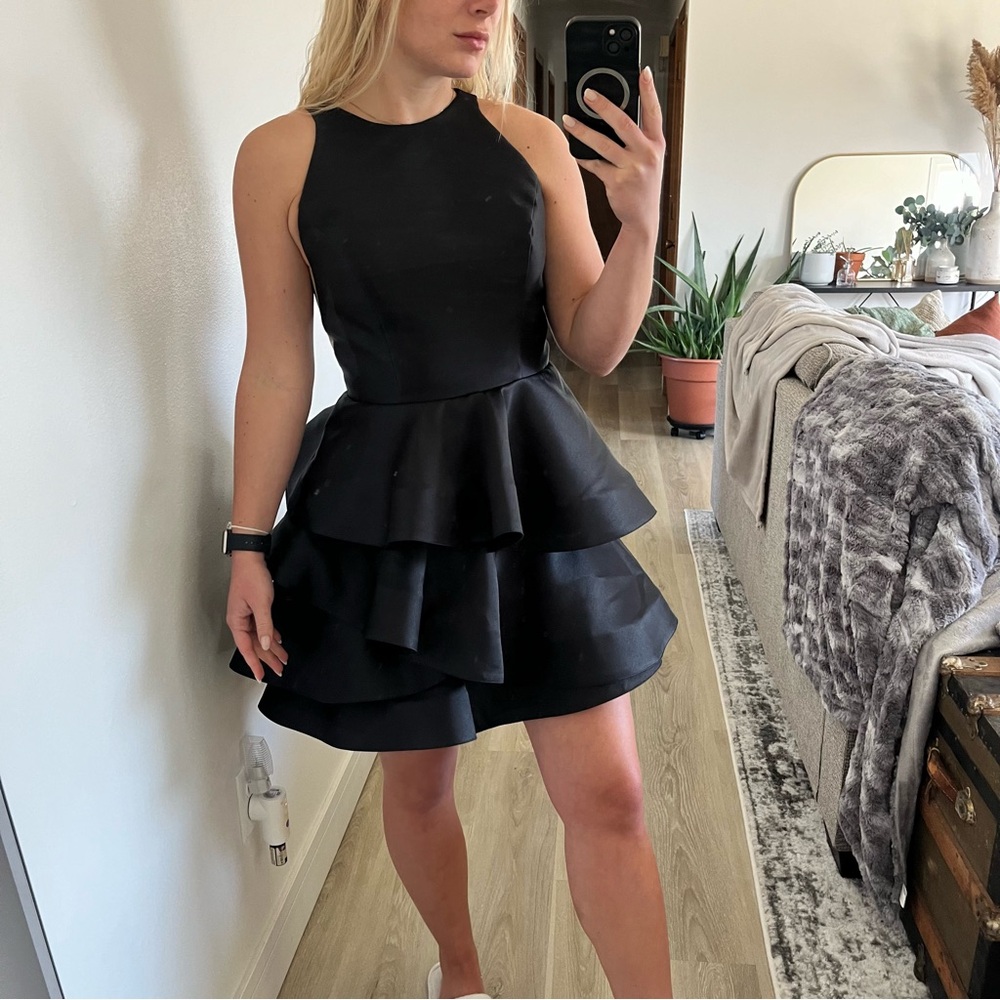 Ellie Wilde By Mon Chri Black Dress